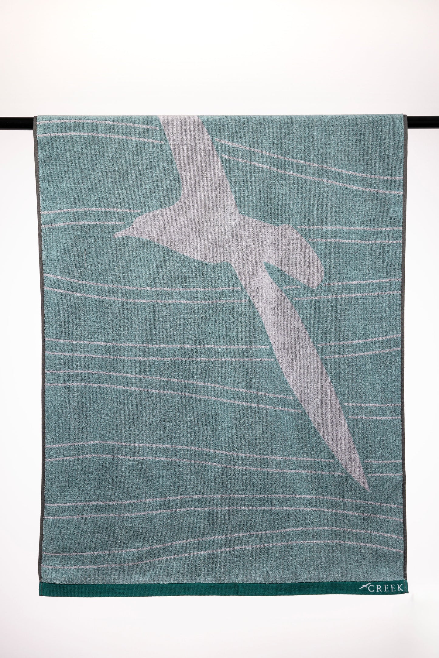 Creek Bird Cotton Beach Towel – Jacquard Woven Towel