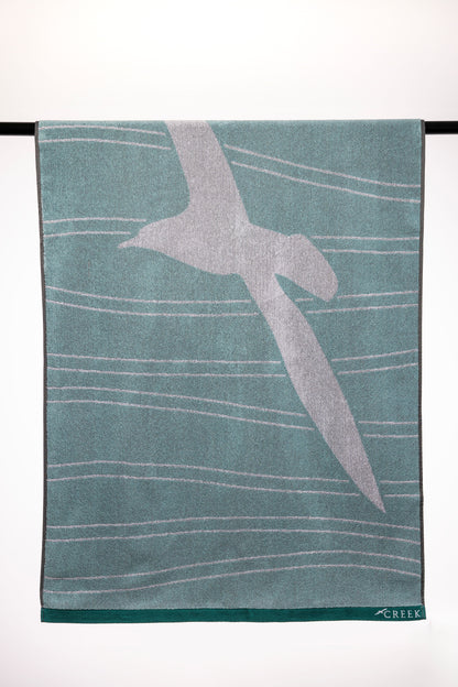 Creek Bird Cotton Beach Towel – Jacquard Woven Towel