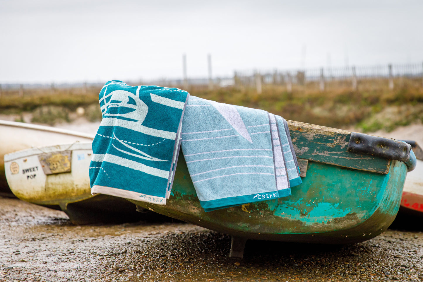 Creek Bird Cotton Beach Towel – Jacquard Woven Towel