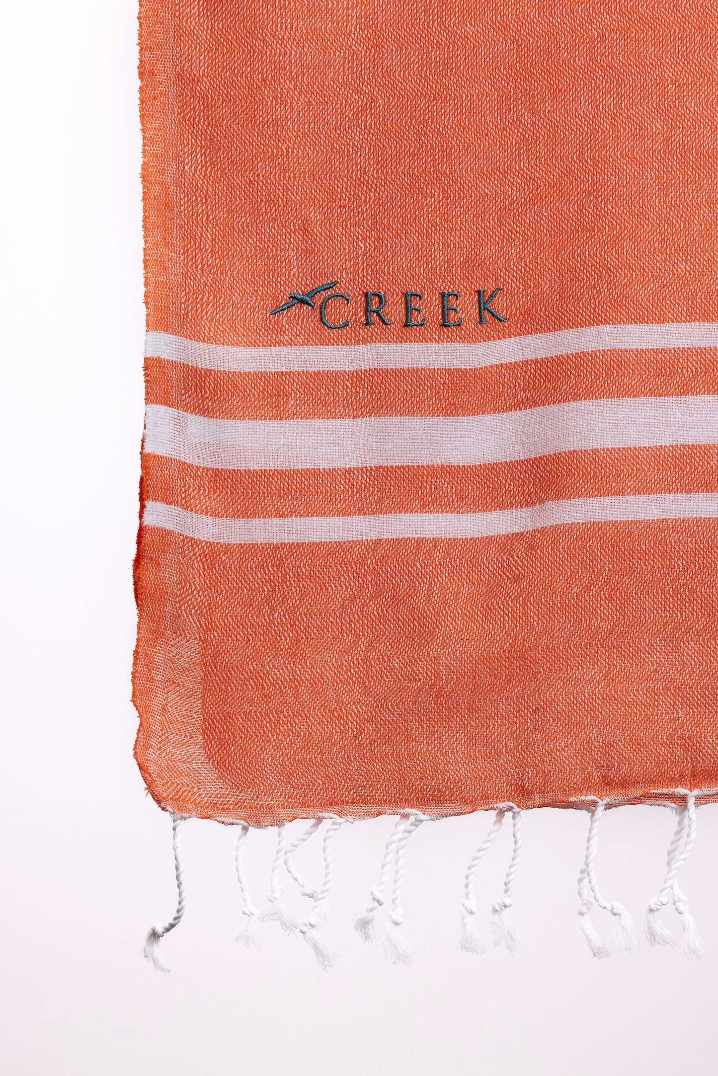 Lightweight Cotton Hammam Towel – Sunset Orange