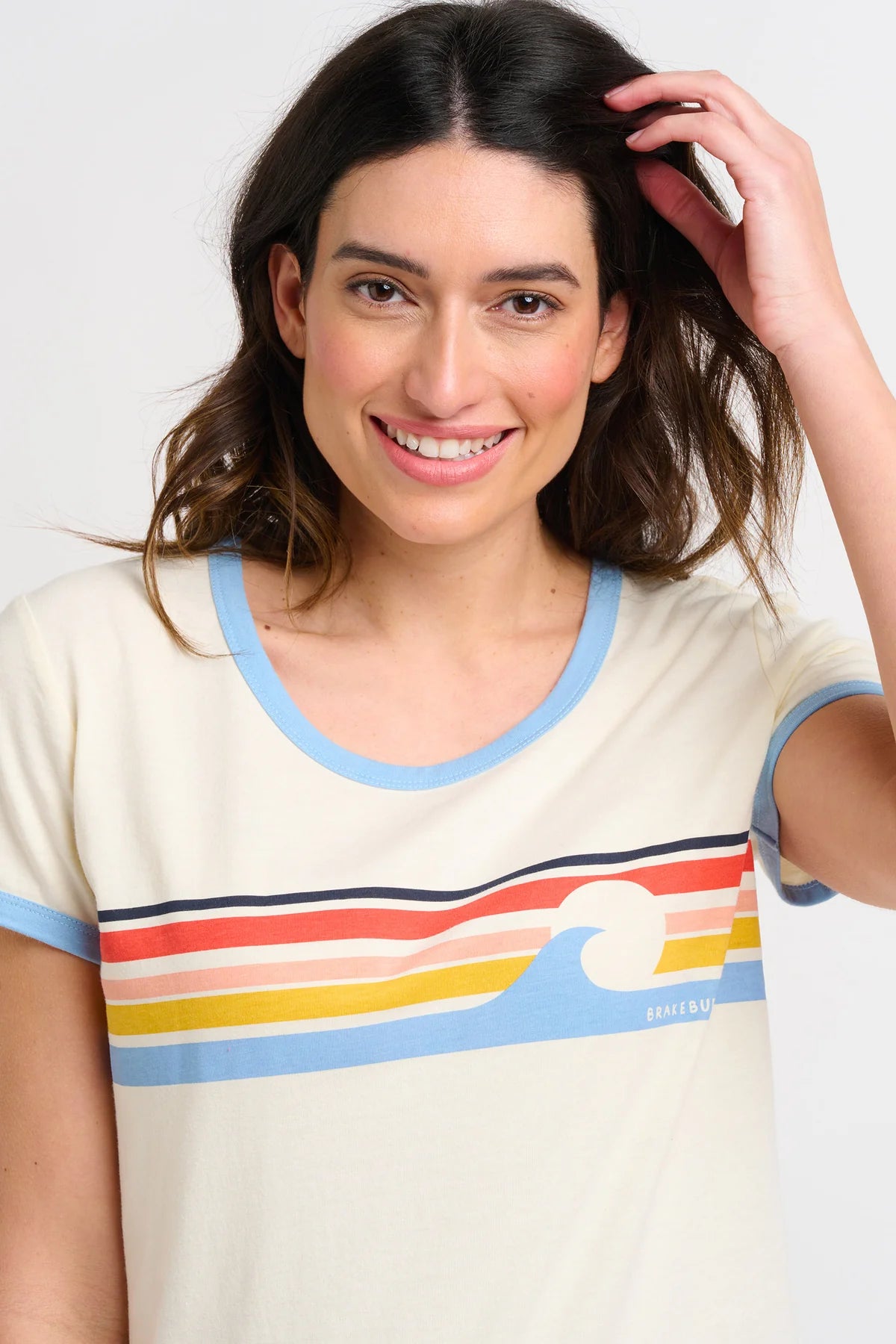 Wave Chest Stripe T-shirt